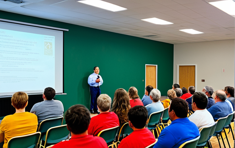**

"A community meeting in a safe, brightly lit community hall, fully clothed individuals listening attentively to a fire safety expert giving a presentation on fire prevention tips, appropriate content, family-friendly, perfect anatomy, natural proportions, professional photograph, showcasing diverse participants, safe for work."

**